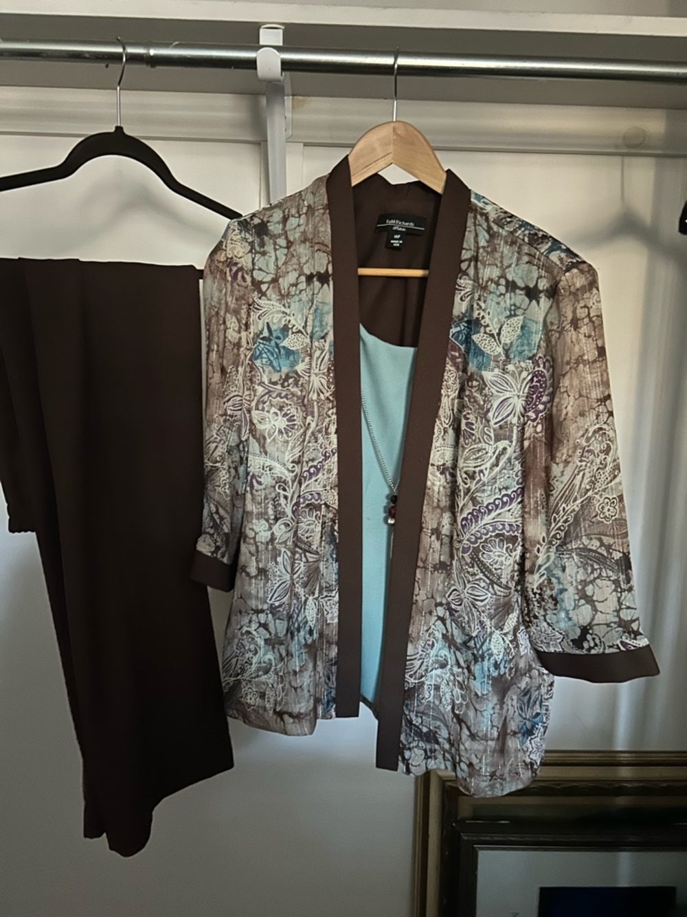 R&M Richards 3 piece pantsuit 14p